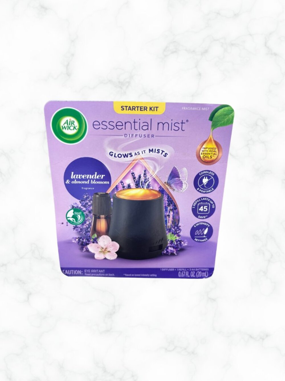 NIP | AIR WICK Essential Mist Diffuser Starter Kit | Lavender & Almond Blossom |